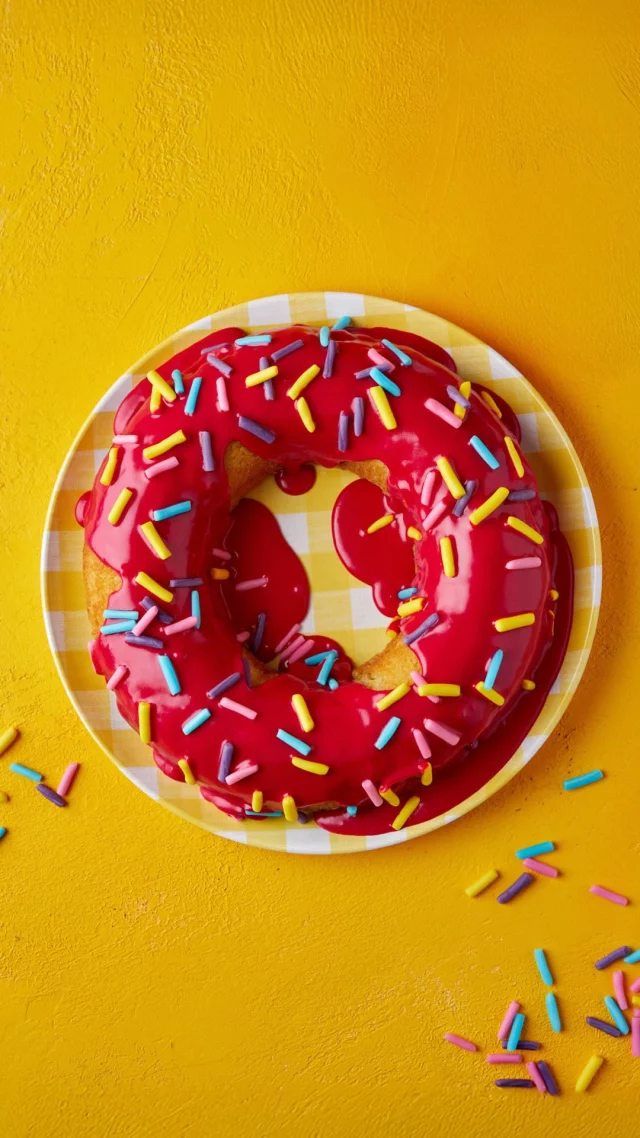 It’s National Doughnut Week, and what better way to celebrate than to make the GIANT-EST doughnut we can (hint: it’s an illusion… cake!) 🍩

So simple to make yet full of impact, this supersized, super-sprinkled ring doughnut cake is the perfect for any birthday, celebration, or just because it’s a nationally dedicated week. Go big or go home!

35 minutes | Serves 8-12

Ingredients:

180g unsalted butter, plus extra for greasing
180g Whitworths caster sugar
1 tsp vanilla essence
180g self raising flour, plus extra for lining the tin
1 teaspoon baking powder
3 FREE eggs

TO MAKE THE SPRINKLES
4 colours of fondant icing (approximately 20g of each colour)

TO DECORATE
350g Whitworths icing sugar
Pink food colouring – we use paste rather than liquid for a more vibrant colour

YOU WILL NEED
A bundt tin (metal of silicone)

Our egg-cellent recipe can be found on the website - search ‘Giant Doughnut Cake’ 💕